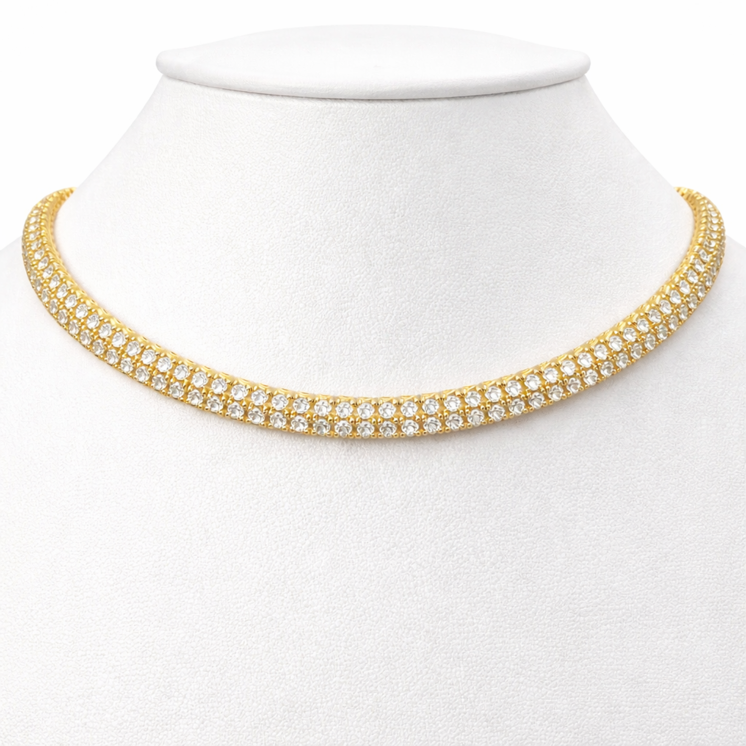 Lant Tennis Placat cu Aur 18K, 5mm
