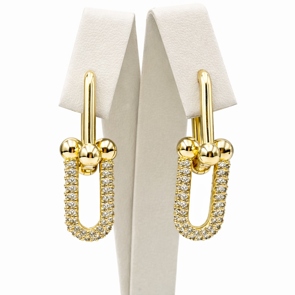 Cercei Tiffany Placati cu Aur 18K