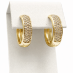 Cercei Shackle Placati cu Aur 18K