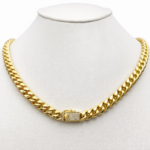 Lant Cuban Placat cu Aur 18K, 8mm