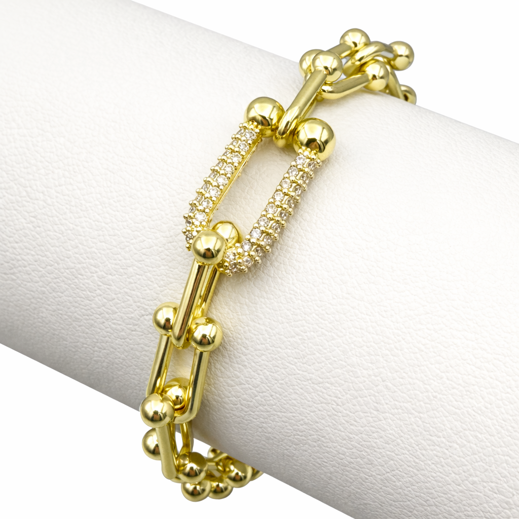 Bratara Tiffany Reglabila Placata cu Aur 18K