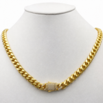 Lant Cuban Luxury Placat cu Aur 18K, 8mm