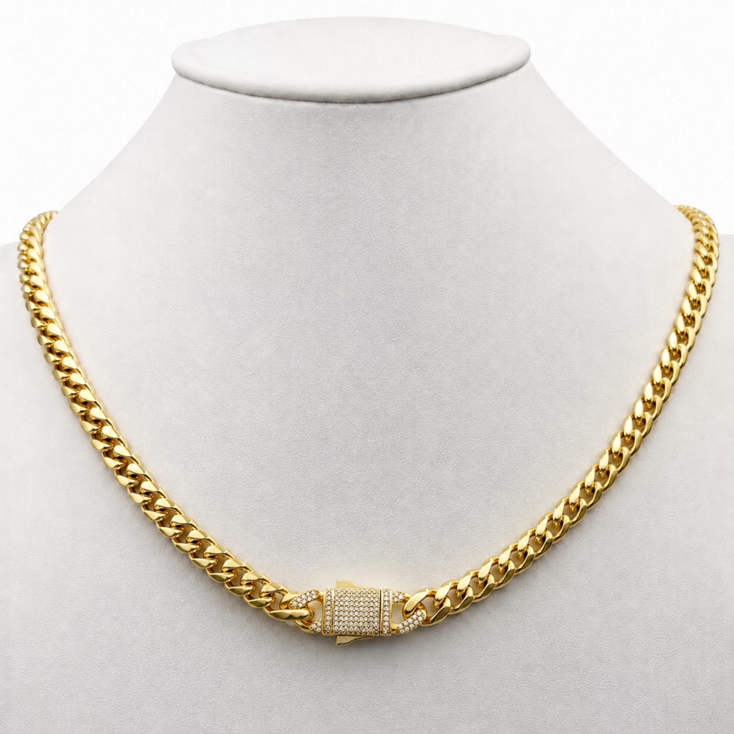 Lant Cuban Luxury Placat cu Aur 18K, 6mm
